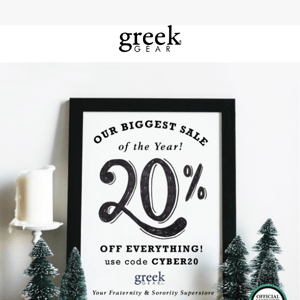 Greek Cyber Savings - Save 20% NOW! 🎄