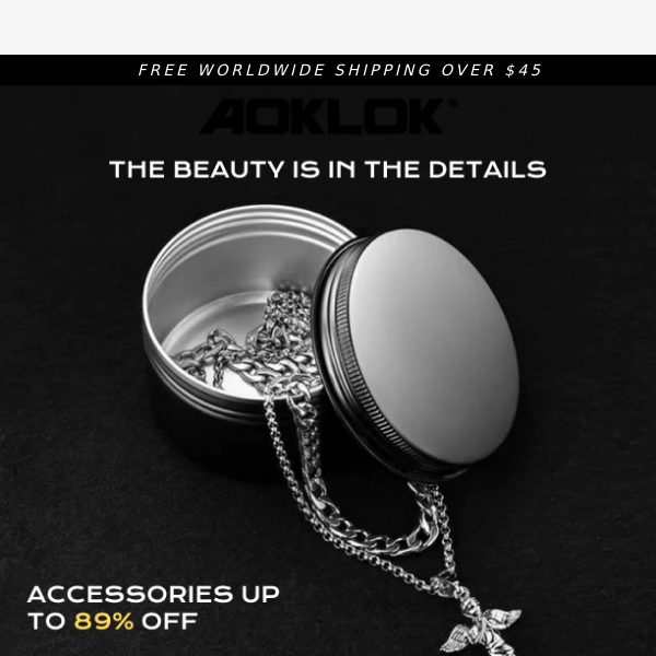 Accessories up to 89% OFF