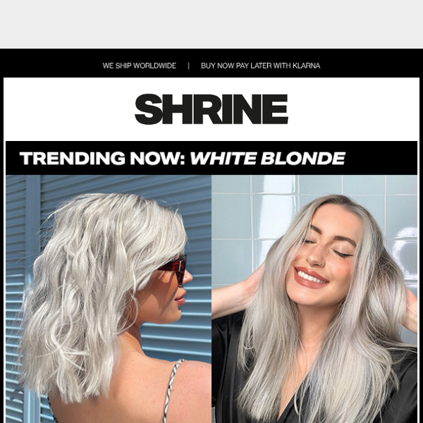 Trending Alert: White Blonde 🤍