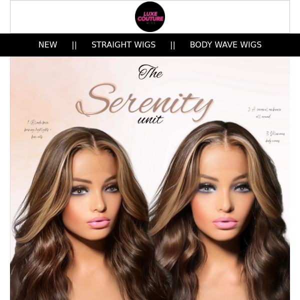 Say hello to Serenity, the perfect, pre-plucked, voluminous lace frontal unit.. the essential unit for all wig wearers..