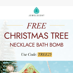 🎄 Free Christmas Tree Necklace Bath Bomb 🎄