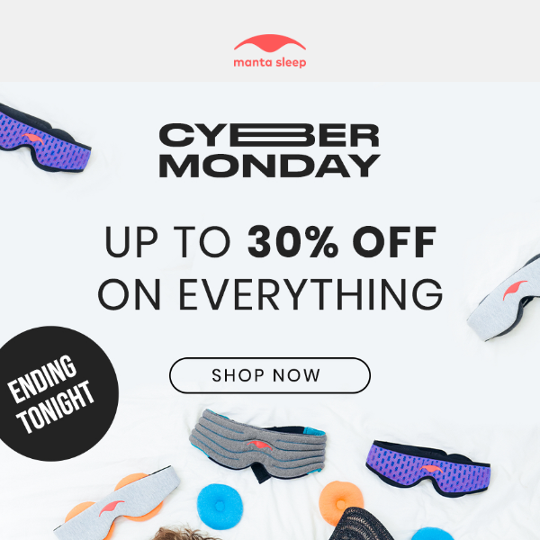 [Ending tonight] Cyber Monday sale