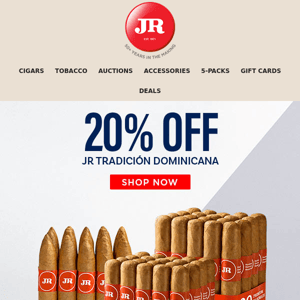 Traditional flavor at an affordable price: 20% off JR Tradicion