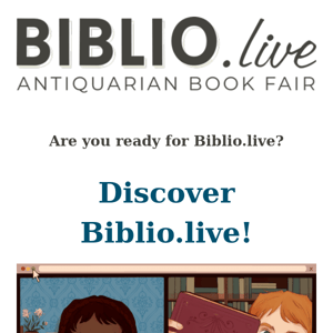 Discover Biblio.live! A virtual book fair for everyone...