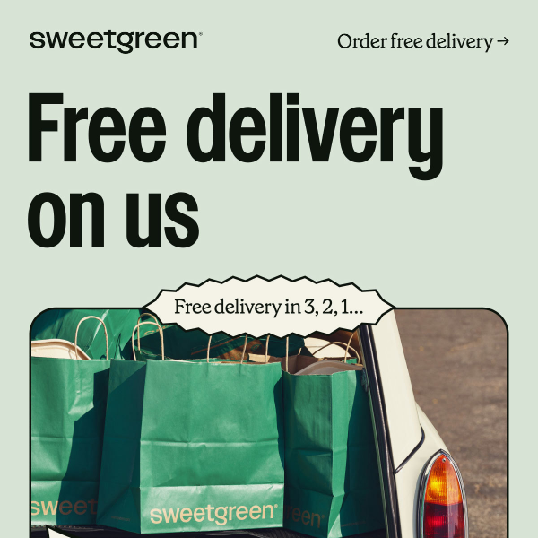 Nice, treat yourself to free delivery