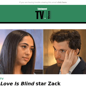 'Love Is Blind' star Zack discusses his second chance with Bliss