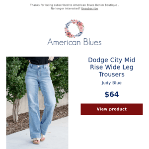 Judy Blue Drop - Trouser Hem Flares <3