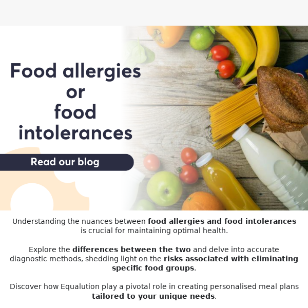 Food allergies v food intolerances