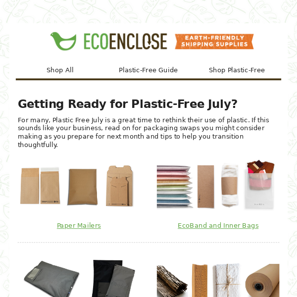 Plastic-Free Packaging Swaps for July