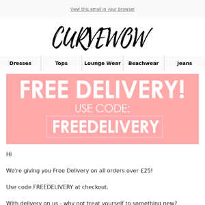 Free Delivery? It's on us!