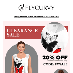 FlyCurvy, Sale on sale! Extra 20% off 📣