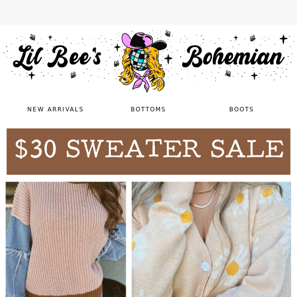 $30 Sweater Sale 🤩