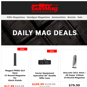 Mags And Gear You're Going To Want  | Magpul PMAG GL9 9mm 27rd Glock Mag for $18