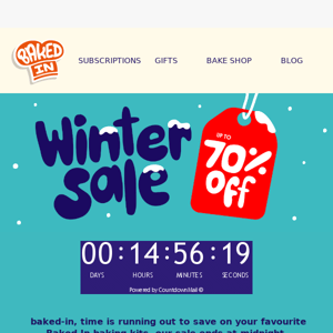 There's just a few hours left of our Winter Sale! ⏰