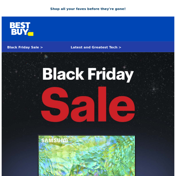 Black Friday deals for everyone.