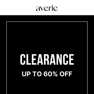 Clearance just extended!