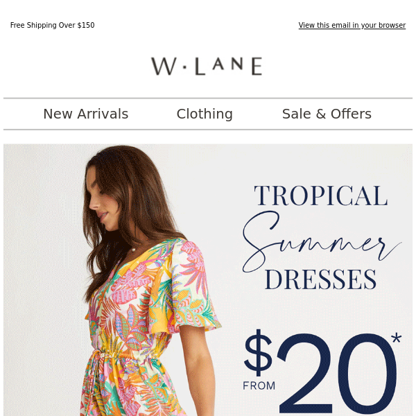 W deals lane clothing