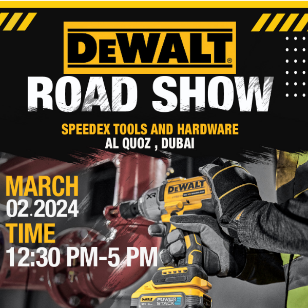 Your Exclusive Invite: DeWalt Road Show – Power Tools, Contests, and Prizes Await on March 2, RSVP Now!