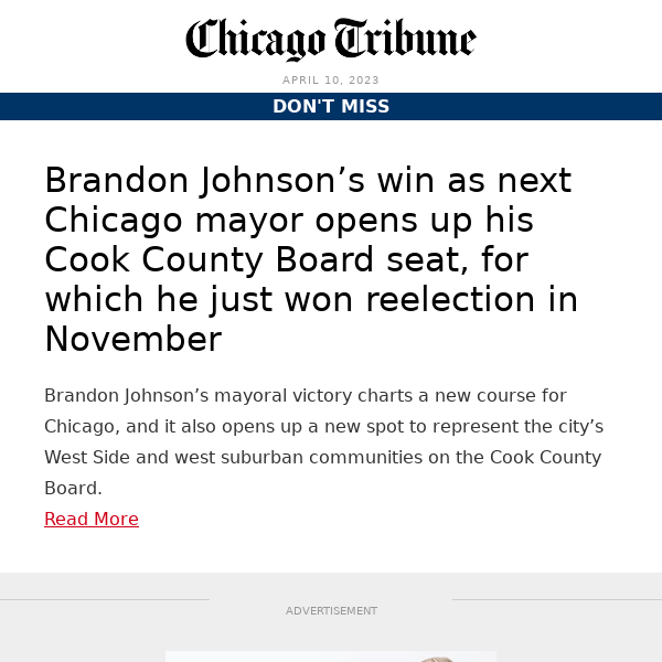 Brandon Johnson’s Cook County Board seat