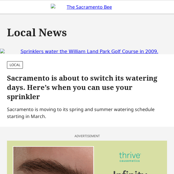 Sacramento watering schedule: Here’s what changes in March