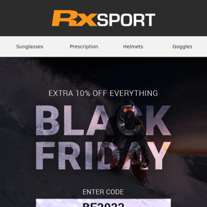 Extra 10% off everything - Black Friday