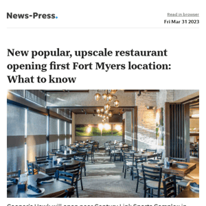 News alert: Taking off: New popular, upscale casual restaurant opening first Fort Myers location