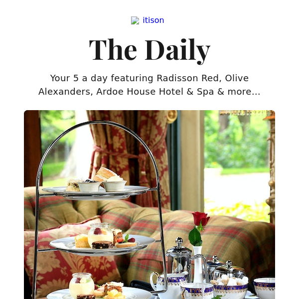 4* Norwood Hall afternoon tea; Radisson Red getaway, Glasgow; Olive Alexanders Charcuterie board & wine; 4* Ardoe House Hotel stay, and 9 other deals