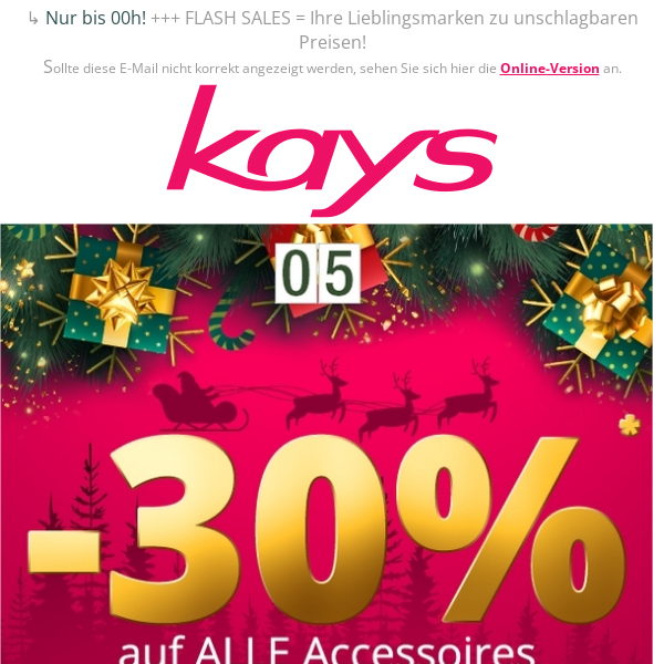 Code COMET ➤ -30% auf alle Accessoires 