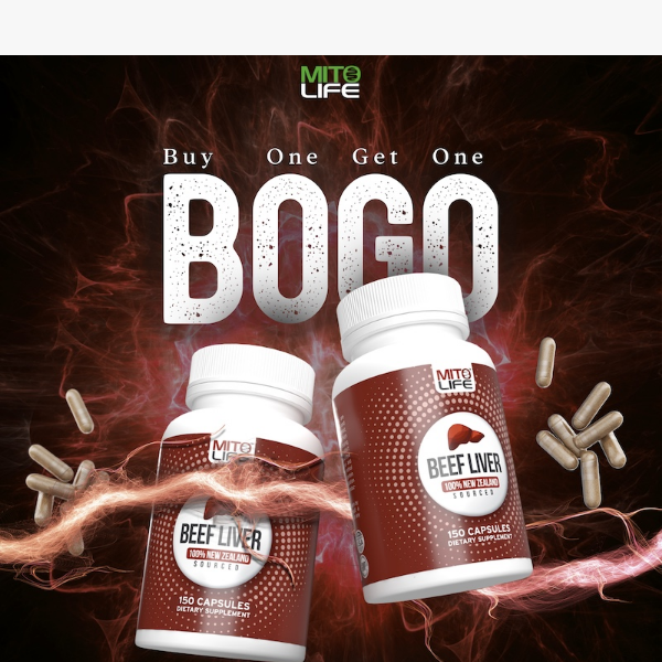 BOGO on Nature's Multivitamin, Beef Liver! 🥩