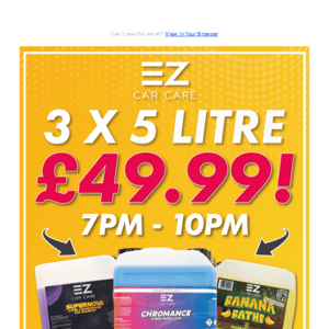 😱 ALL PRODUCTS INCLUDED 7-10PM 3X5L for £49.99!!