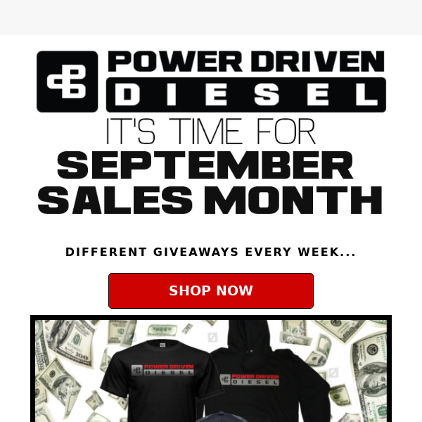 It's time for September Sales Month! 🔥