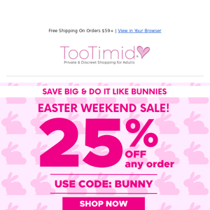 25% OFF Easter Sale 🐰 + Our Best Rabbits...