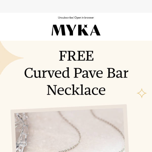 ✨ FREE Necklace with your next purchase!