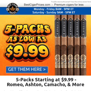 🖐️ 5-Packs Starting at $5.99 - Romeo, Ashton, Camacho, & More 🖐️
