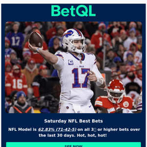 Best Bets for Saturday NFL Games