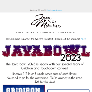 Java Bowl 2023 is here!