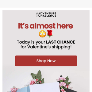 Last chance for Valentine's Day shipping!