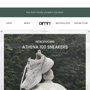 Just dropped: Athena 100 Sneakers