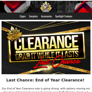 Last Chance for Clearance