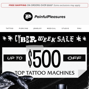 🌶️ Cyber Week's SPICIEST Tattoo Machine Deals