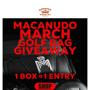 9 Days Left for the Macanudo Callaway Golf Bag Giveaway!