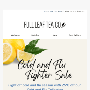 25% off Cold & Flu 🍯 🍋