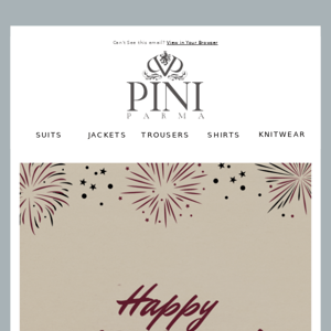 Happy New Year from Pini Parma!