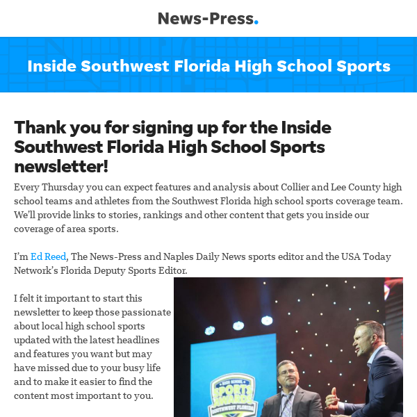 Thanks for signing up for Inside Southwest Florida High School Sports!