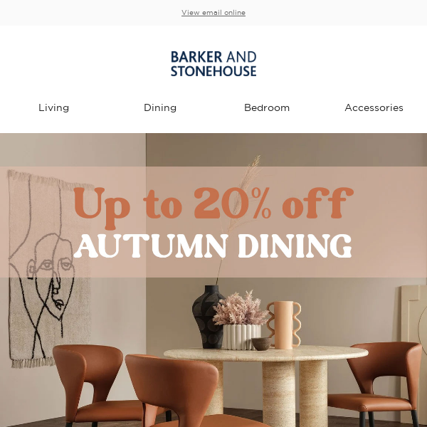 Dining Room Deals – up to 20% off! 