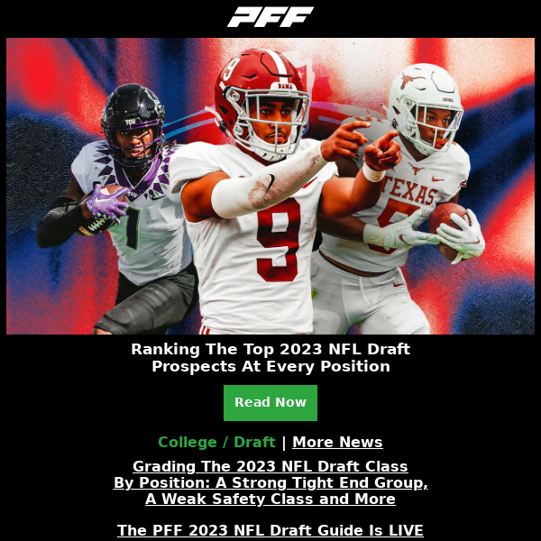 2023 NFL Draft Position Rankings, Risers and Fallers - Pro Football Focus