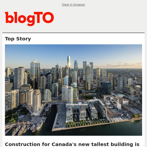 The latest from blogTO