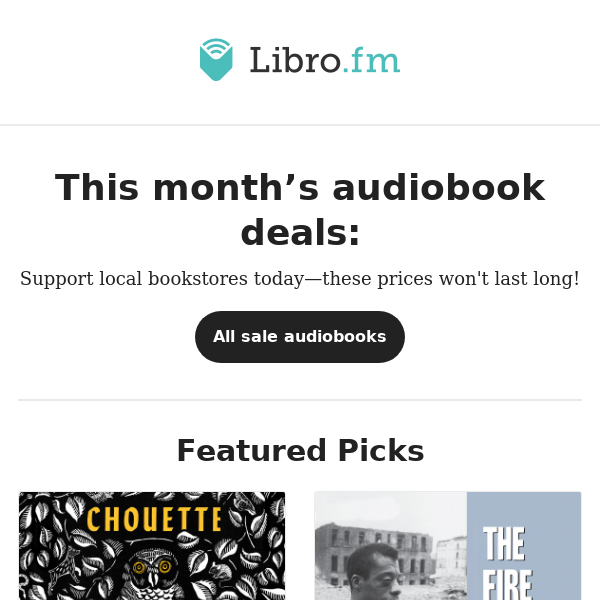December sale audiobooks 🗓️