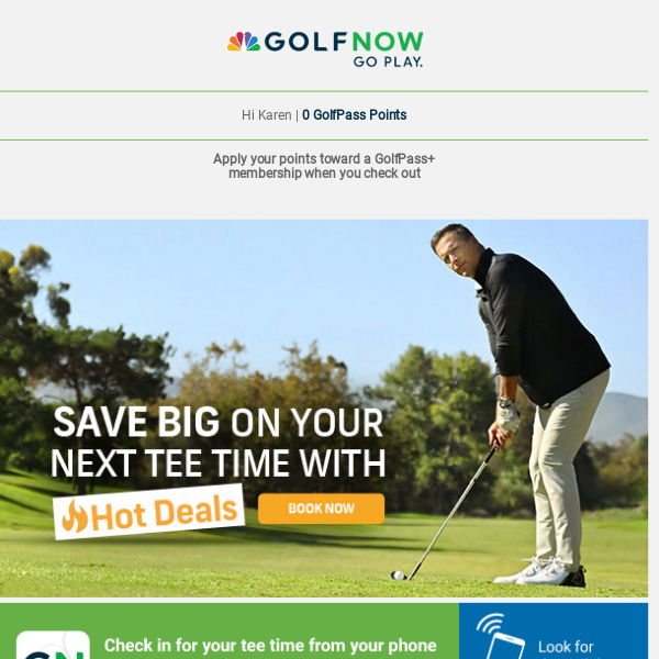 Here's a helpful golf tip: Save big with Hot Deals