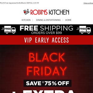 Robins Kitchen, Unlock your EARLY ACCESS 🔑 EXTRA 20% off